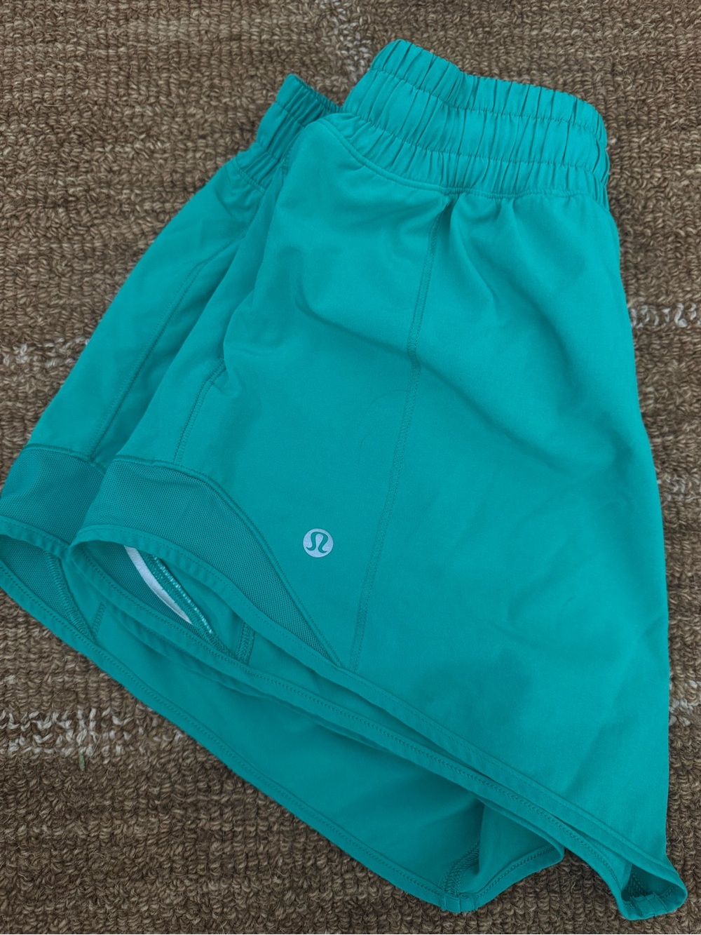 lululemon athletica Men's Teal-Green Running Shorts